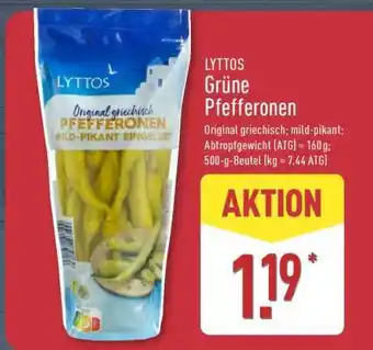 Aldi Nord LYTTOS Grüne Pfefferonen Angebot