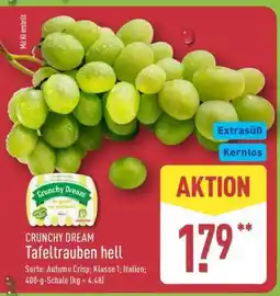 Aldi Nord CRUNCHY DREAM Tafeltrauben hell Angebot