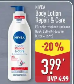 Aldi Nord Nivea Body Lotion Repair & Care Angebot