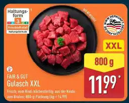 Aldi Nord FAIR & GUT Gulasch XXL Angebot