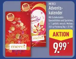 Aldi Nord MERCI Adventskalender Angebot