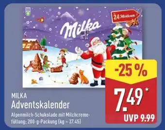 Aldi Nord MILKA Adventskalender Angebot