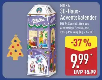 Aldi Nord MILKA 3D-Haus-Adventskalender Angebot