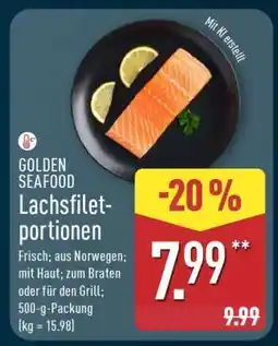 Aldi Nord GOLDEN SEAFOOD Lachsfilet-Portionen Angebot
