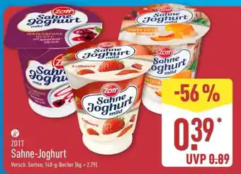 Aldi Nord ZOTT Sahne-Joghurt Angebot