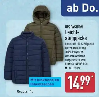 Aldi Nord UP2FASHION Leichtsteppjacke Angebot