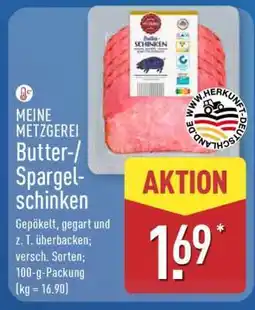 Aldi Nord MEINE METZGEREI Butter-/ Spargelschinken Angebot