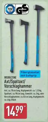 Aldi Nord WORKZONE Axt/Spaltaxt/Vorschlaghammer Angebot