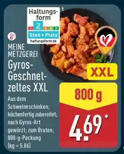 Aldi Nord MEINE METZGEREI Gyros-Geschnetzeltes XXL Angebot