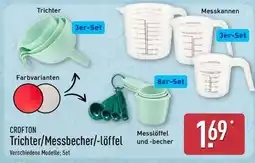 Aldi Nord CROFTON Trichter/Messbecher/-löffel Angebot