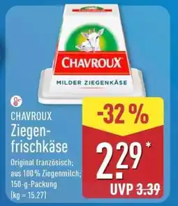 Aldi Nord CHAVROUX Ziegenfrischkäse Angebot