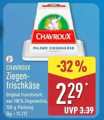 Aldi Nord CHAVROUX Ziegenfrischkäse Angebot