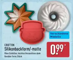 Aldi Nord CROFTON Silikonbackform/-matte Angebot