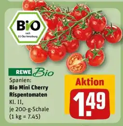 REWE Bio Mini Cherry Rispentomaten Angebot