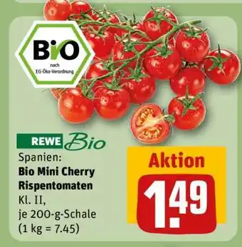 REWE Bio Mini Cherry Rispentomaten Angebot