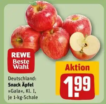 REWE Snack Äpfel Gala, Kl. I, je 1-kg-Schale Angebot