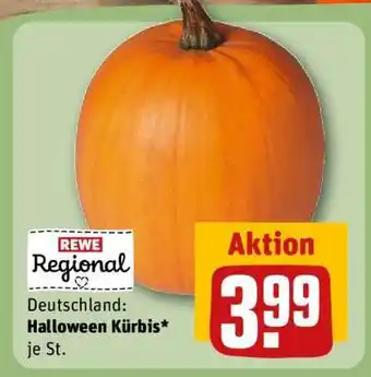 REWE Halloween Kürbis Angebot