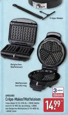 Aldi Nord AMBIAO Crêpe-Maker/Waffeleisen Angebot