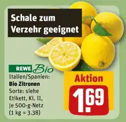 REWE Bio-Zitronen Angebot