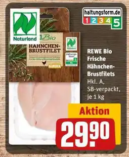 REWE REWE Bio Frische Hähnchen-Brustfilets Angebot