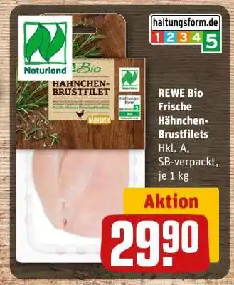 REWE REWE Bio Frische Hähnchen-Brustfilets Angebot