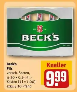 REWE Beck's Pils Angebot