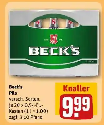 REWE Beck's Pils Angebot