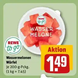 REWE Wassermelonen Würfel Angebot