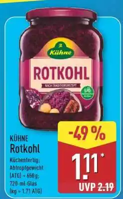 Aldi Nord Kühne Rotkohl Angebot