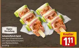 REWE Schweinefleisch Spieß Angebot