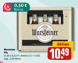 REWE Warsteiner Pils Angebot