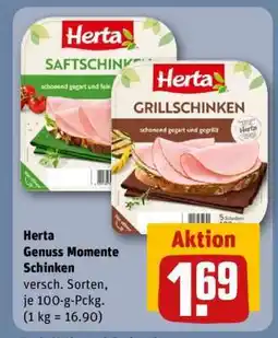 REWE Herta Genuss Momente Schinken Angebot