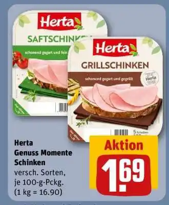 REWE Herta Genuss Momente Schinken Angebot