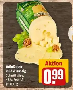 REWE Grünländer mild & nussig Angebot
