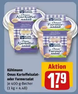 REWE Kühlmann Omas Kartoffelsalat oder Farmersalat Angebot