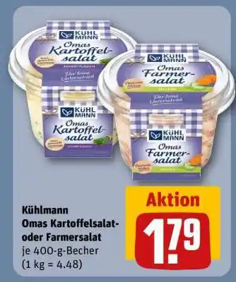 REWE Kühlmann Omas Kartoffelsalat oder Farmersalat Angebot
