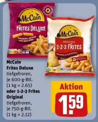 REWE McCain Frites Deluxe oder 1-2-3 Frites Original Angebot