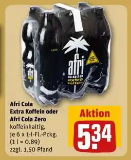 REWE Afri Cola Extra Koffein oder Afri Cola Zero Angebot