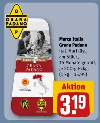 REWE Marca Italia Grana Padano Angebot