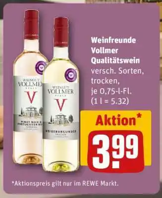 REWE Weinfreunde Vollmer Qualitätswein Angebot