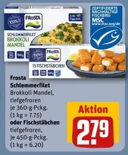 REWE Frosta Schlemmerfilet Brokkoli Mandel, tiefgefroren Angebot