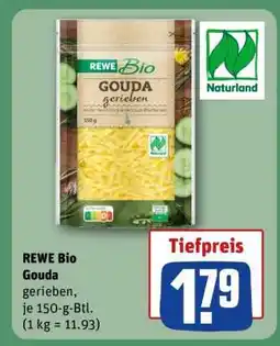 REWE REWE Bio Gouda gerieben Angebot