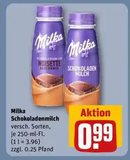 REWE Milka Schokoladenmilch Angebot
