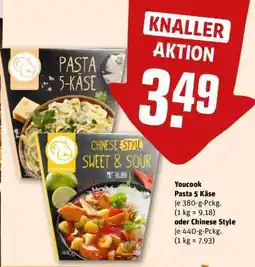 REWE Youcook Pasta 5 Käse oder Chinese Style Angebot