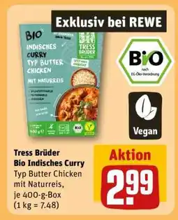 REWE Tress Brüder Bio Indisches Curry Angebot