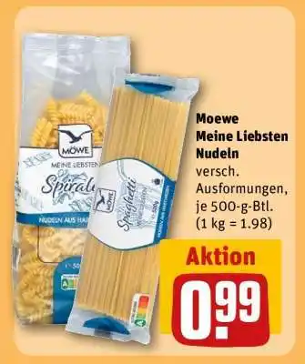 REWE Moewe Meine Liebsten Nudeln Angebot