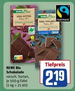 REWE REWE Bio Schokolade Angebot