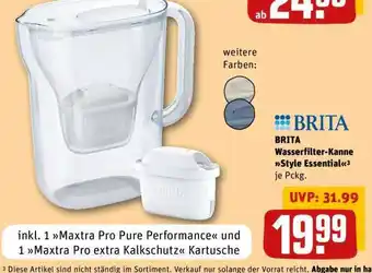REWE BRITA Wasserfilter-Kanne 'Style Essential' Angebot