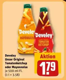 REWE Develey „Unser Original“ Tomatenketchup oder Mayonnaise Angebot