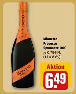 REWE Mionetto Prosecco Spumante DOC Angebot
